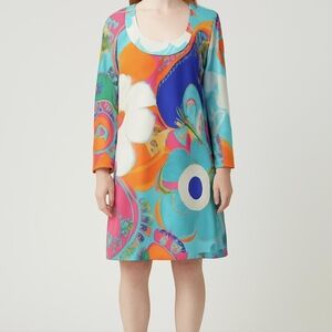 Women's Multicolor Floral Print Dress